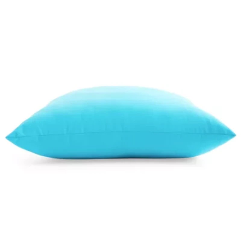 Outdoor Oasis 20"X 20" Horizon Turquoise Square Throw Pillow