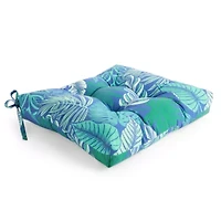 Outdoor Oasis Tropical Print Patio Seat Cushion