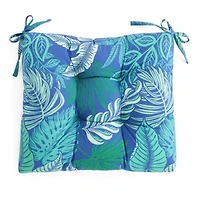 Outdoor Oasis Tropical Print Patio Seat Cushion