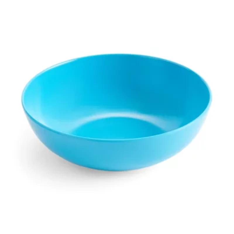 Outdoor Oasis Solid Blue 3-pc. Melamine Pasta Bowl