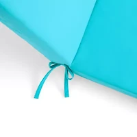 Outdoor Oasis Horizon Turquoise Fade Resistant Patio Chair Cushion