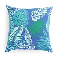 Outdoor Oasis 20"X 20" Tropical Print Square Throw Pillow