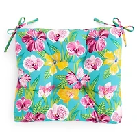 Outdoor Oasis Orchid Print Patio Seat Cushion