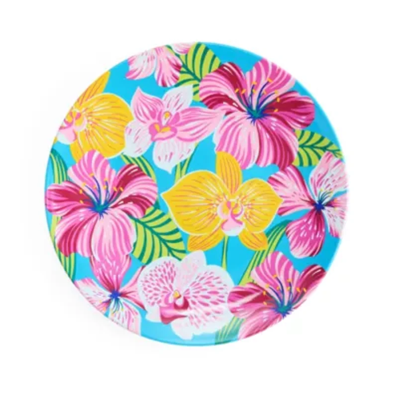 Outdoor Oasis Orchid 4-pc. Melamine Dinner Plate