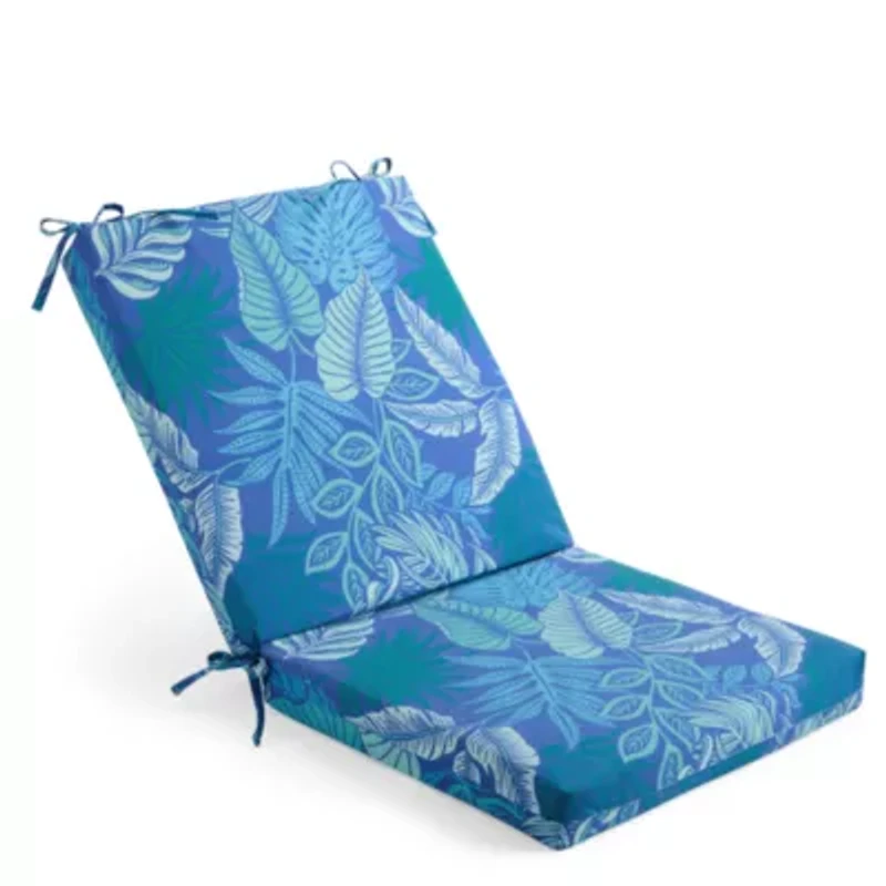 Outdoor Oasis Tropical Print Fade Resistant Patio Chair Cushion