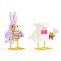 Layerings Bunny & Lamb Birds 2-pc. Easter Tabletop Decor