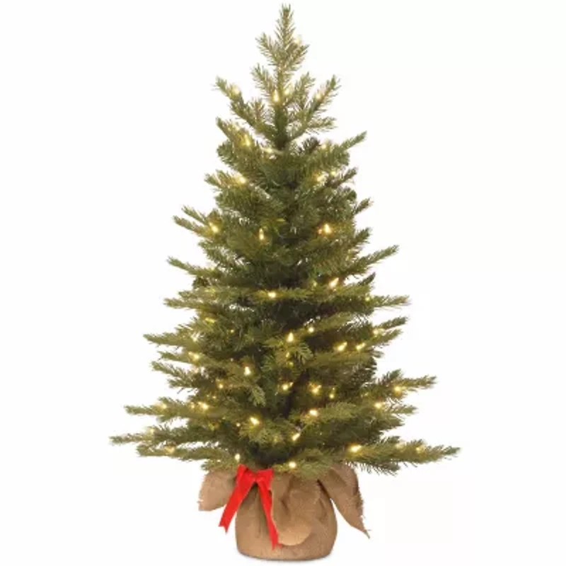 National Tree Co. Nordic Spruce 3 Foot Pre-Lit Spruce Christmas Tree