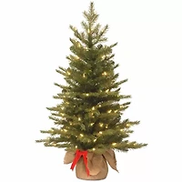 National Tree Co. Nordic Spruce 3 Foot Pre-Lit Spruce Christmas Tree