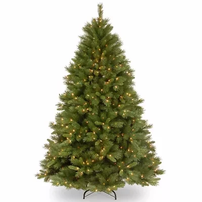 National Tree Co. Winchester Pine 7 1/2 Foot Pre-Lit Pine Christmas Tree