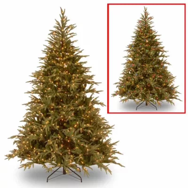 National Tree Co. Frasier Grande Hinged 7 1/2 Foot Pre-Lit Fir Christmas Tree