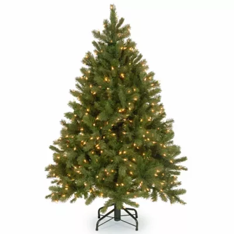 National Tree Co. Downswept Douglas Fir Hinged 1/2 Foot Pre-Lit Fir Christmas Tree