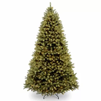 National Tree Co. Downswept Douglas Fir Hinged 6 Foot Pre-Lit Fir Christmas Tree