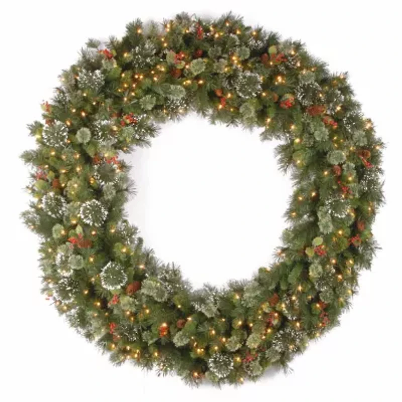 National Tree Co. Snowflaked Wintry Pine Wreath