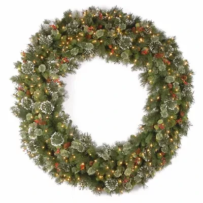 National Tree Co. Snowflaked Wintry Pine Wreath