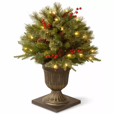 National Tree Co. Feel-Real Colonial Porch 2 Foot Pre-Lit Christmas Tree