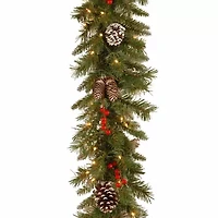 National Tree Co. Frosted Berry Christmas Indoor Outdoor Garland