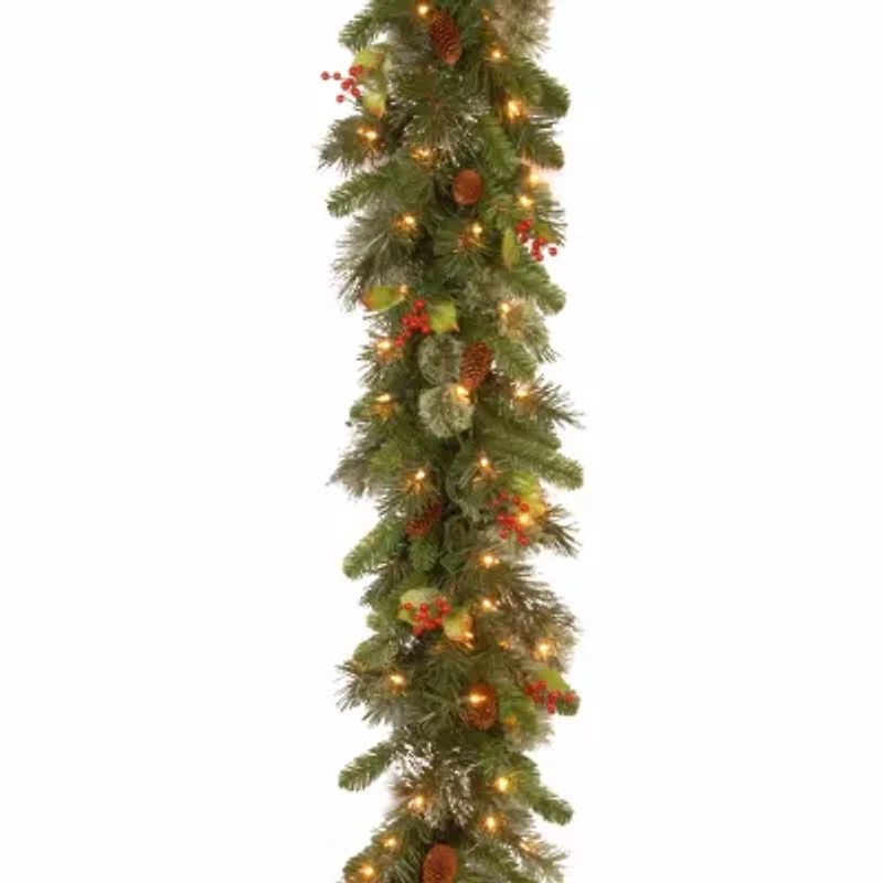 National Tree Co. Wintry Pine Christmas Indoor Outdoor Garland