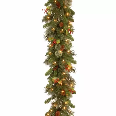National Tree Co. Wintry Pine Christmas Indoor Outdoor Garland