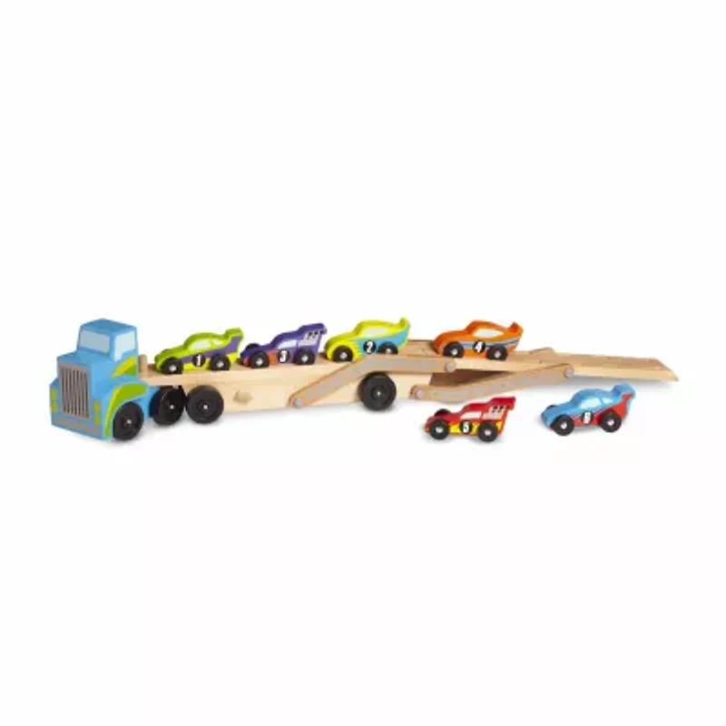 Melissa & Doug Mega Race-Car Carrier Interactive Toy