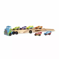 Melissa & Doug Mega Race-Car Carrier Interactive Toy