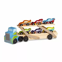 Melissa & Doug Mega Race-Car Carrier Interactive Toy
