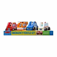 Melissa & Doug Emergency Vehicle Set 8-pc. Toy Playset