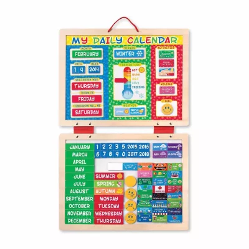 Melissa & Doug My First Daily Magnetic Calendar Interactive Toy