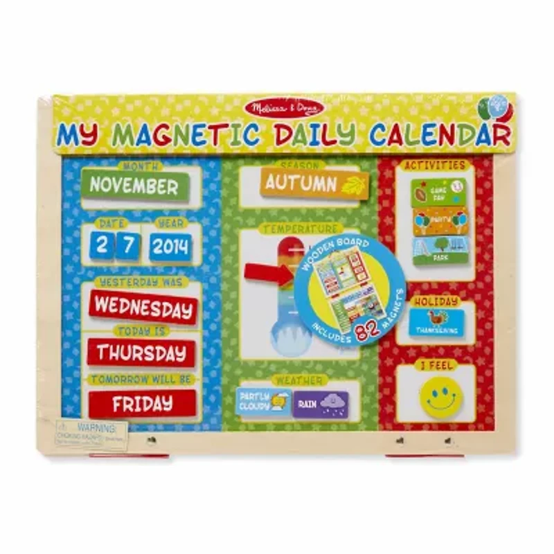 Melissa & Doug My First Daily Magnetic Calendar Interactive Toy