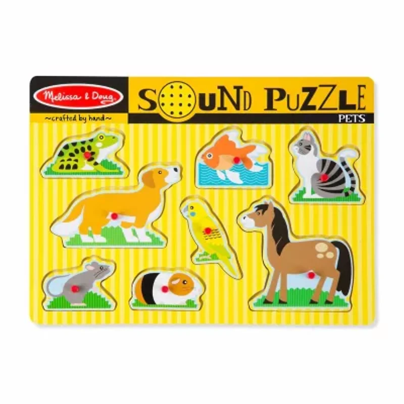 Melissa & Doug Pets Sound 9-pc. Non-Toxic Puzzle