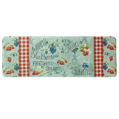 Bacova Guild Americana Berries Printed Anti-Fatigue Indoor Rectangular Accent Rug