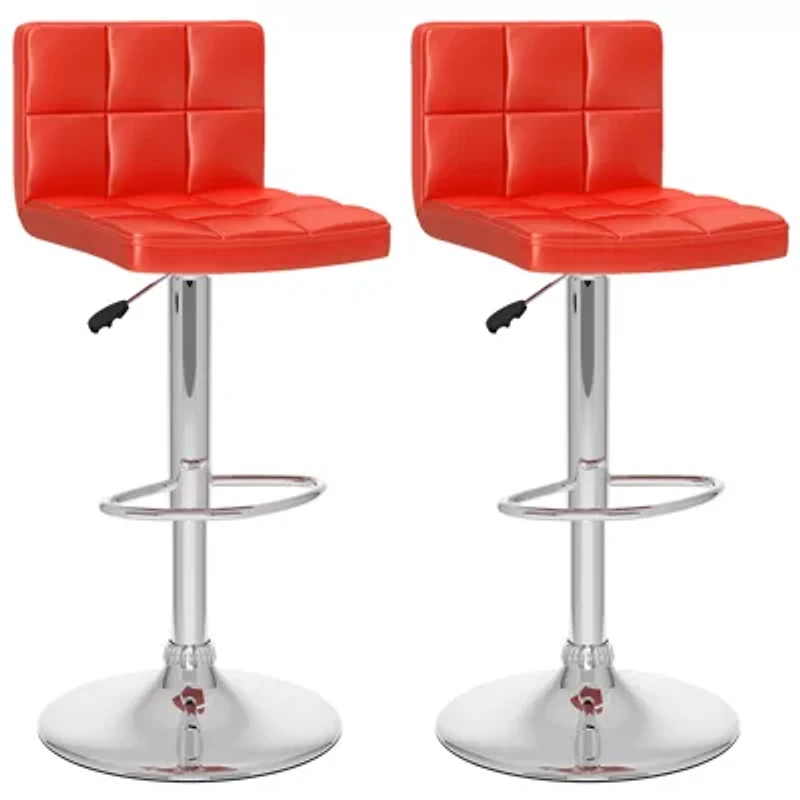 Corliving High Back Adjustable 2-pc. Bar Stool