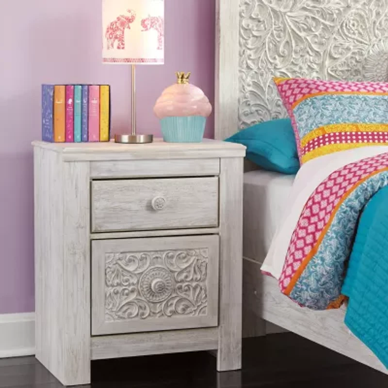 Signature Design by Ashley Paxberry 25" 2 Drawer Charging Nightstand
