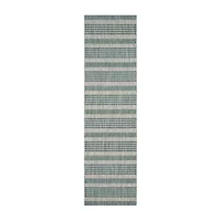 Safavieh Courtyard Collection Major Stripe Indoor/Outdoor Runner Rug