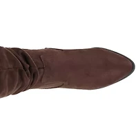 Journee Collection Womens Zivia Stacked Heel Over the Knee Boots