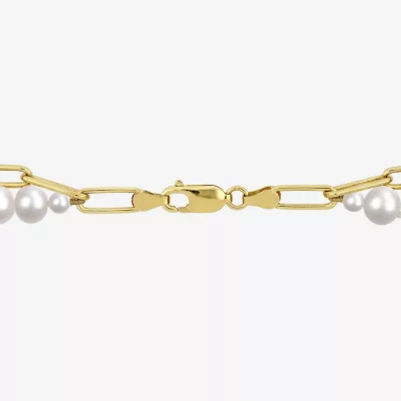 Womens White Inch Strand Necklace