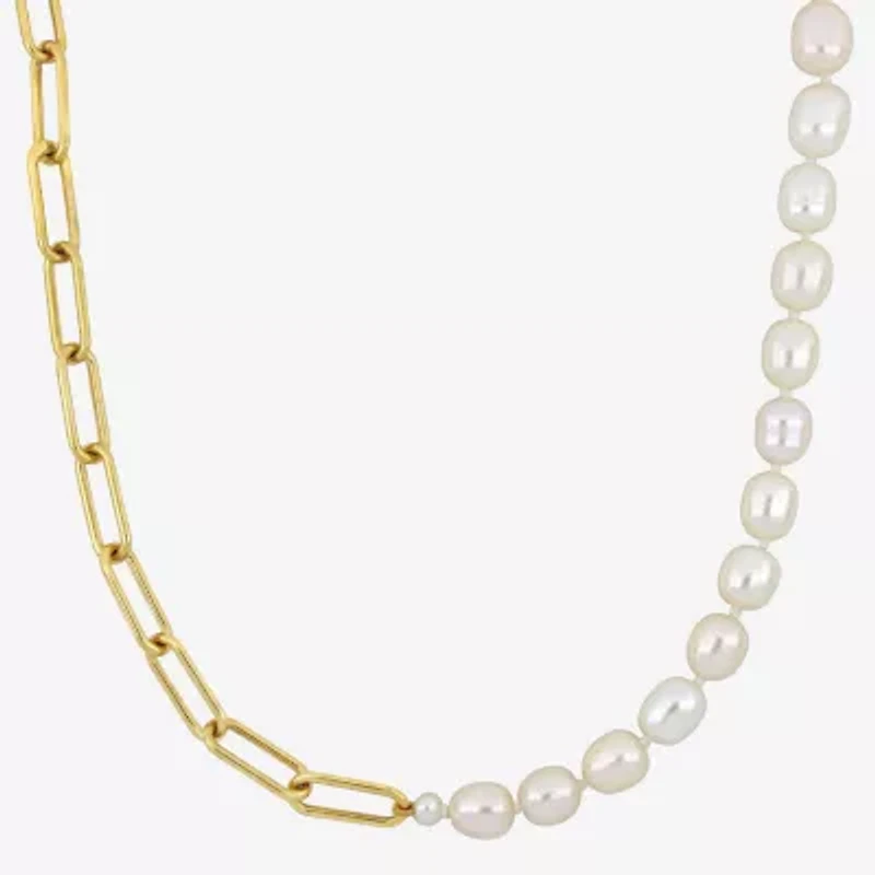 Womens White Inch Strand Necklace
