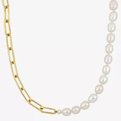 Womens White 18 Inch Strand Necklace