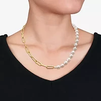 Womens White Inch Strand Necklace