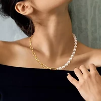 Womens White Inch Strand Necklace