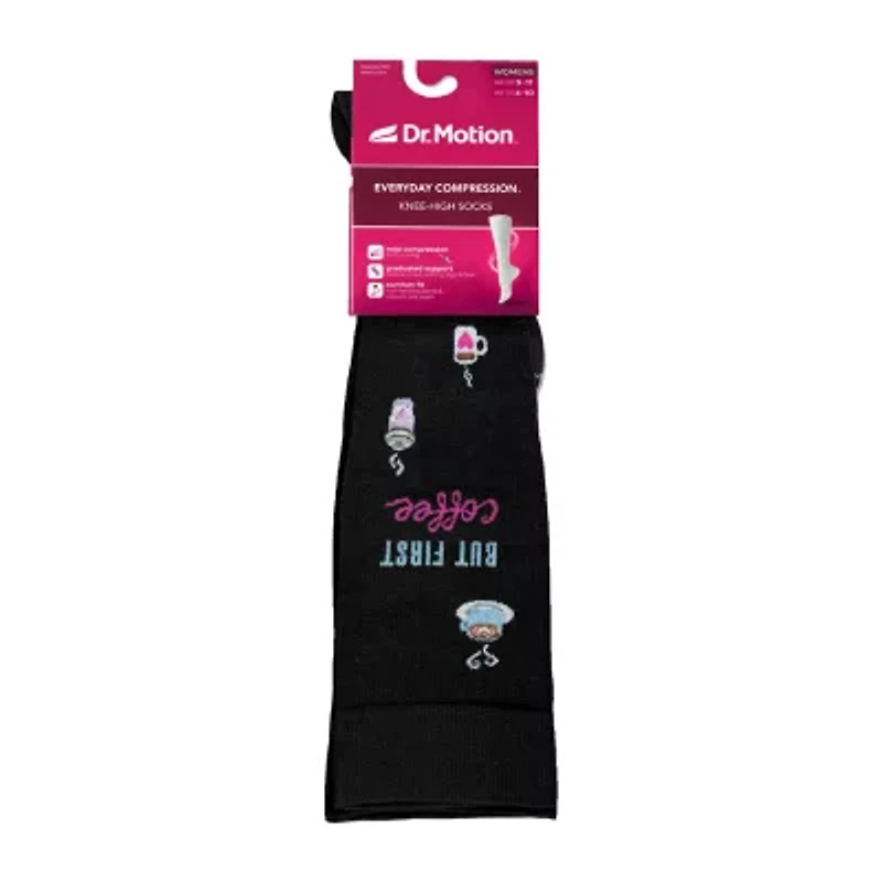 Dr.Motion Womens 1 Pair Knee High Socks