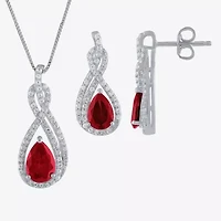 Gemstone Sterling Silver 2-pc. Pear Jewelry Set