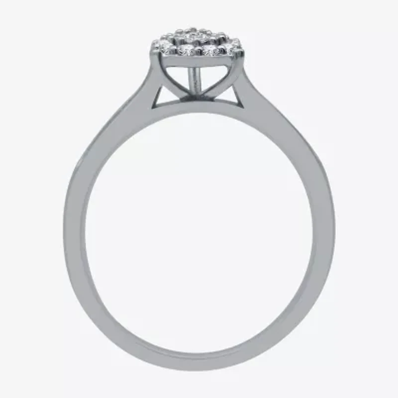 I Said Yes (H-I / I1) Womens 3/8 CT. T.W. Lab Grown White Diamond Sterling Silver or 14K Gold Over Bridal Set