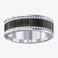 Mens 7MM Ceramic Wedding Band