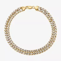 Mens 14K Gold 24 Inch Curb Chain Necklace