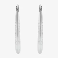 Womens 14K Gold 15.8mm Round Hoop Earrings