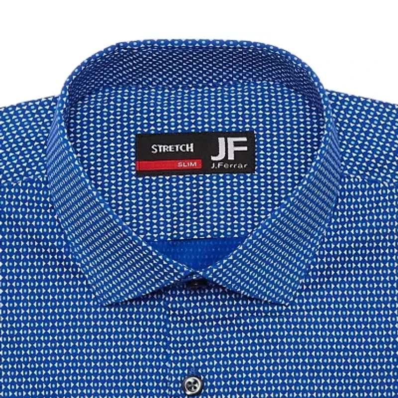 J. Ferrar Ultra Comfort Mens Slim Fit Easy Care Stretch Fabric Long Sleeve Dress Shirt