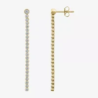 (H-I / I1) Womens 1 CT. T.W. Lab Grown White Diamond 10K Gold Drop Earrings