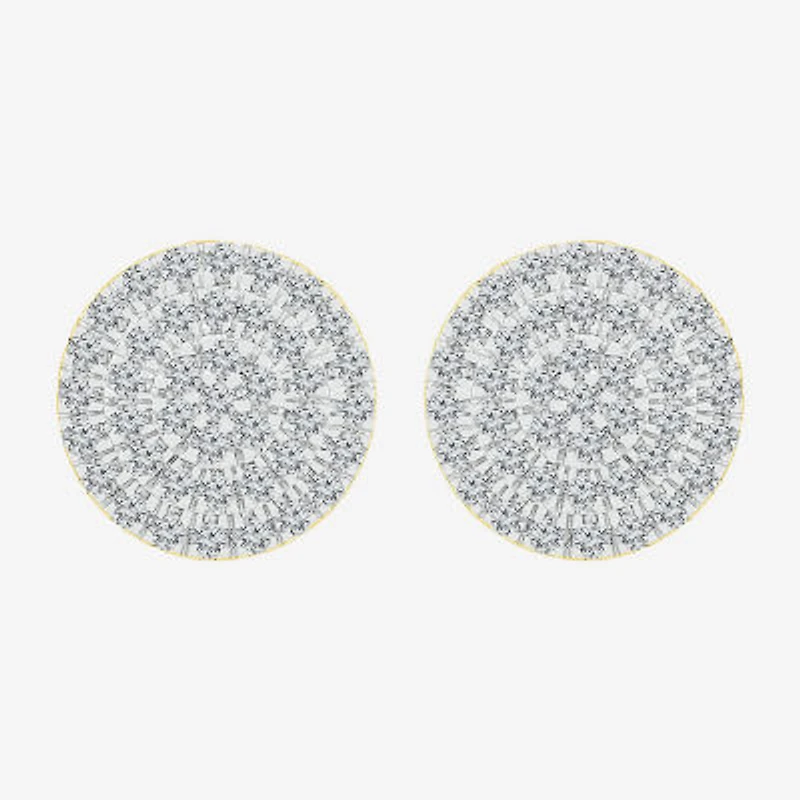 1/2 CT. T.W. Natural White Diamond 10K Gold 10.5mm Stud Earrings