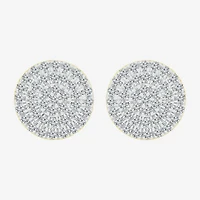 1/2 CT. T.W. Natural White Diamond 10K Gold 10.5mm Stud Earrings
