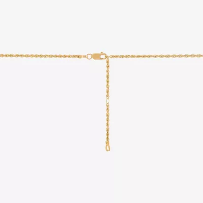 Girls 14K Gold 13 Inch Rope Chain Necklace